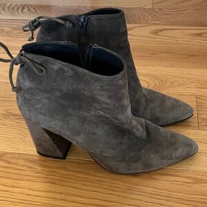 Stuart Weitzman grey taupe Suede Ankle Boots